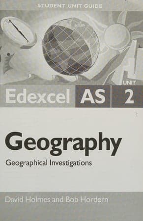 Cover of Edexcel AS geography unit 2: geographical investigations