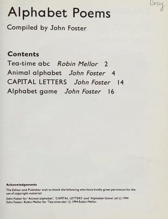 Cover of Alphabet poems