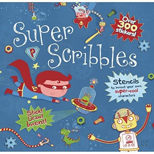 Cover of Super Scribbles Boys Doodle Book