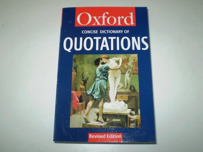 Cover of The Concise Oxford Dictionary of Quotations