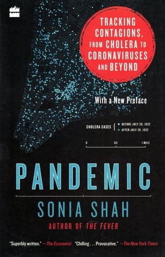 Cover of Pandemic Tracking Contagions, from Cholera to Coronaviruses and Beyond