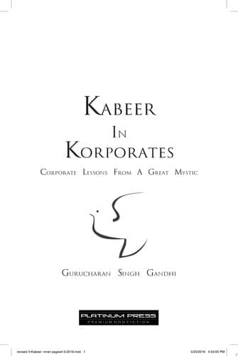 Cover of Kabeer In Korporates Corporate Lessons From A Great Mystic