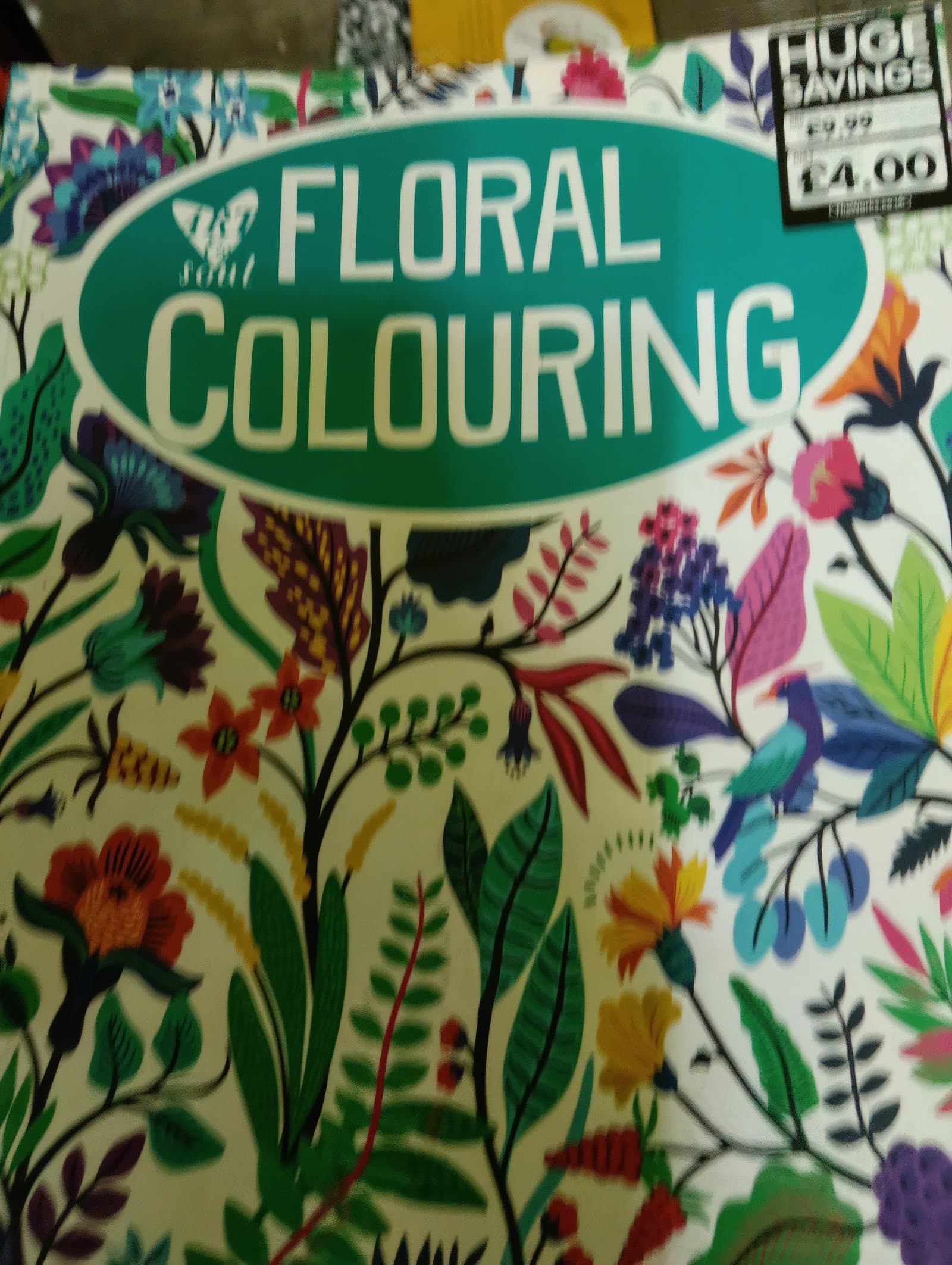 Cover of floral colouring