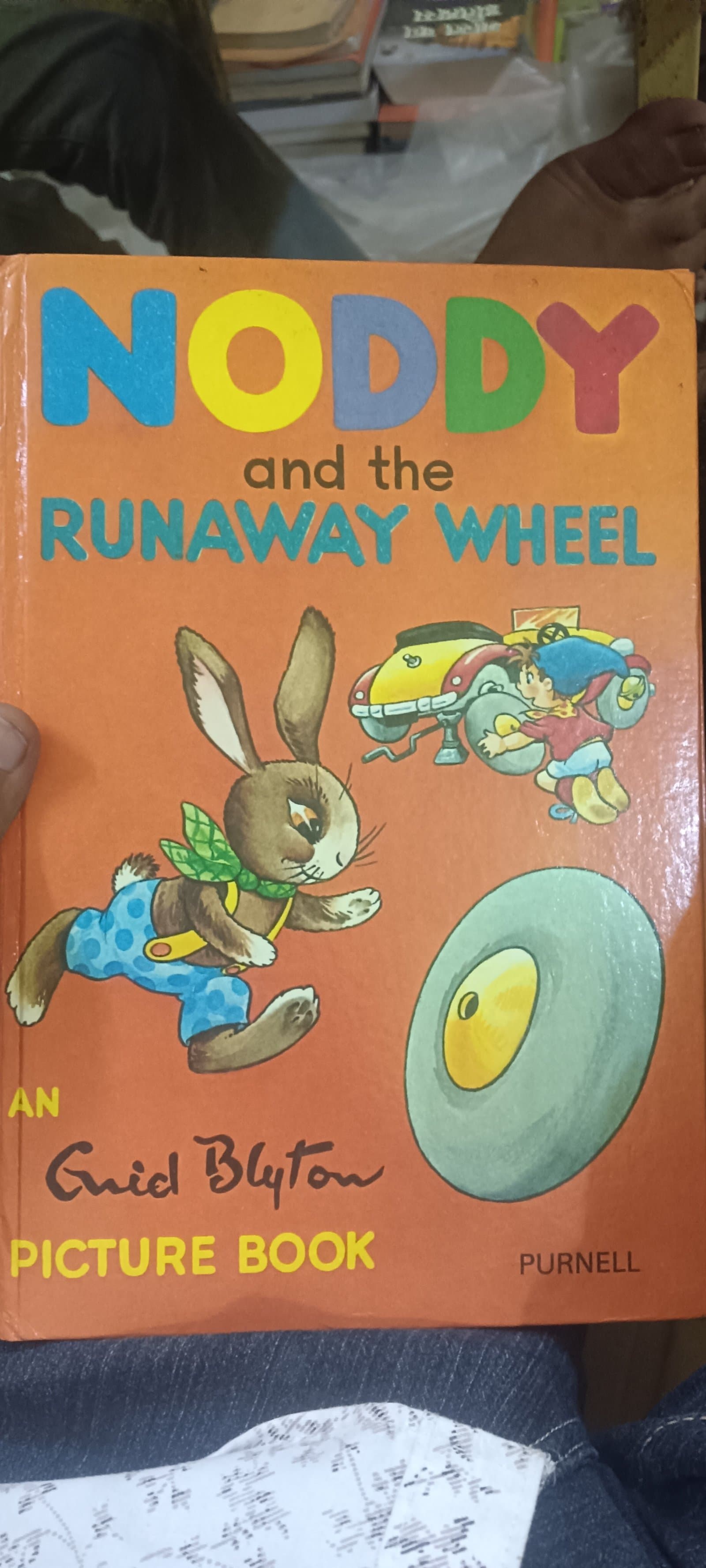 Cover of noddy and the runaway wheel