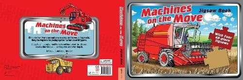Cover of Machines on the Move Jigsaw Book
