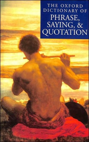 Cover of The Oxford Dictionary of Phrase, Saying and Quotation