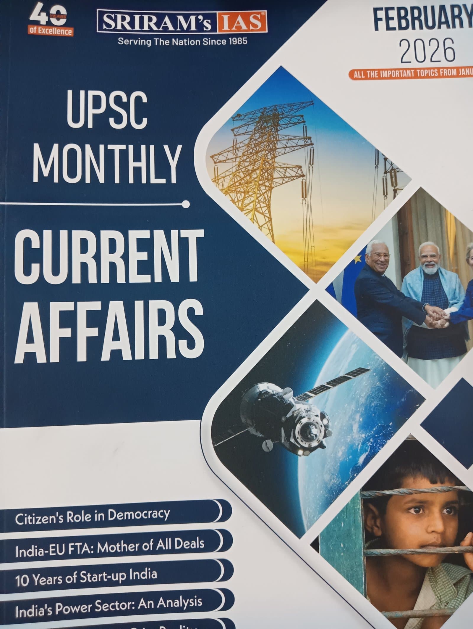Cover of Upsc monthly current affairs