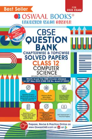  Oswaal CBSE Question Bank Class 12 Computer Science